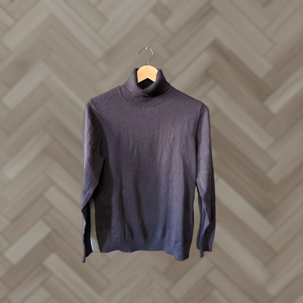 Lands' End Lands End Womens Black Long Sleeve Turtleneck Pullover Shirt Size Medium Size M / US 6-8 / IT 42-44 - 1 Thumbnail