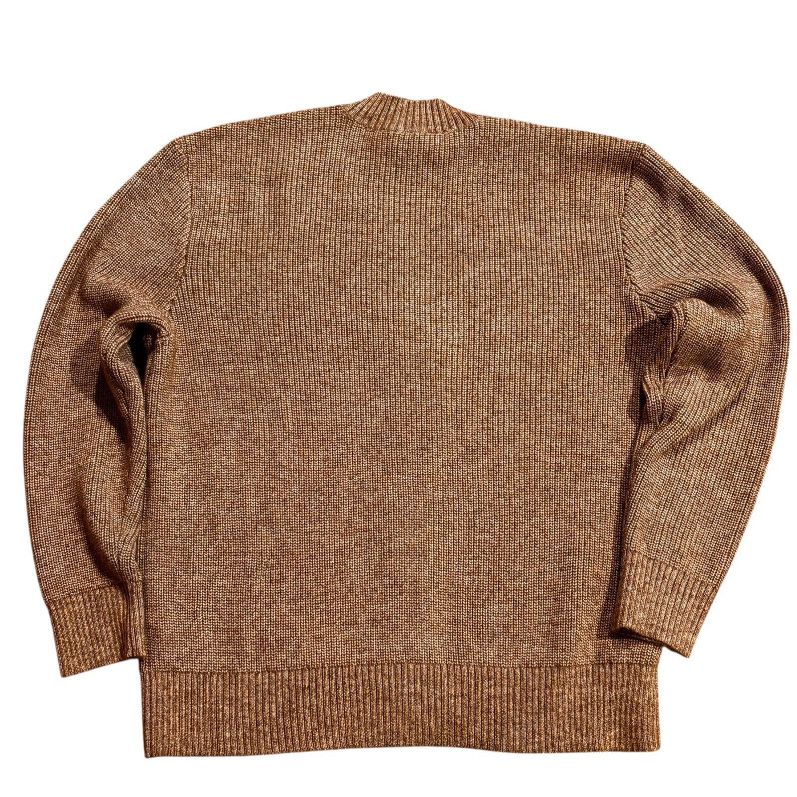 Express Wool Blend Men's Cardigan Tan Heather Size Large - Express Size US L / EU 52-54 / 3 - 4 Thumbnail
