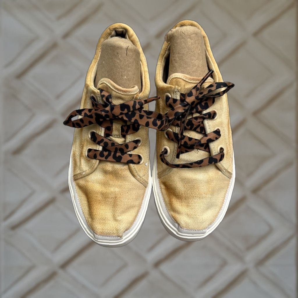 Toms VINTAGE N? Not vintage actually. TOMS Leopard Sneaker | Fenix Lug Sole Casual Womens Shoe | 8.5 Beige Tan | Street, Travel, Everyday Size US 8.5 / IT 38.5 - 1 Thumbnail