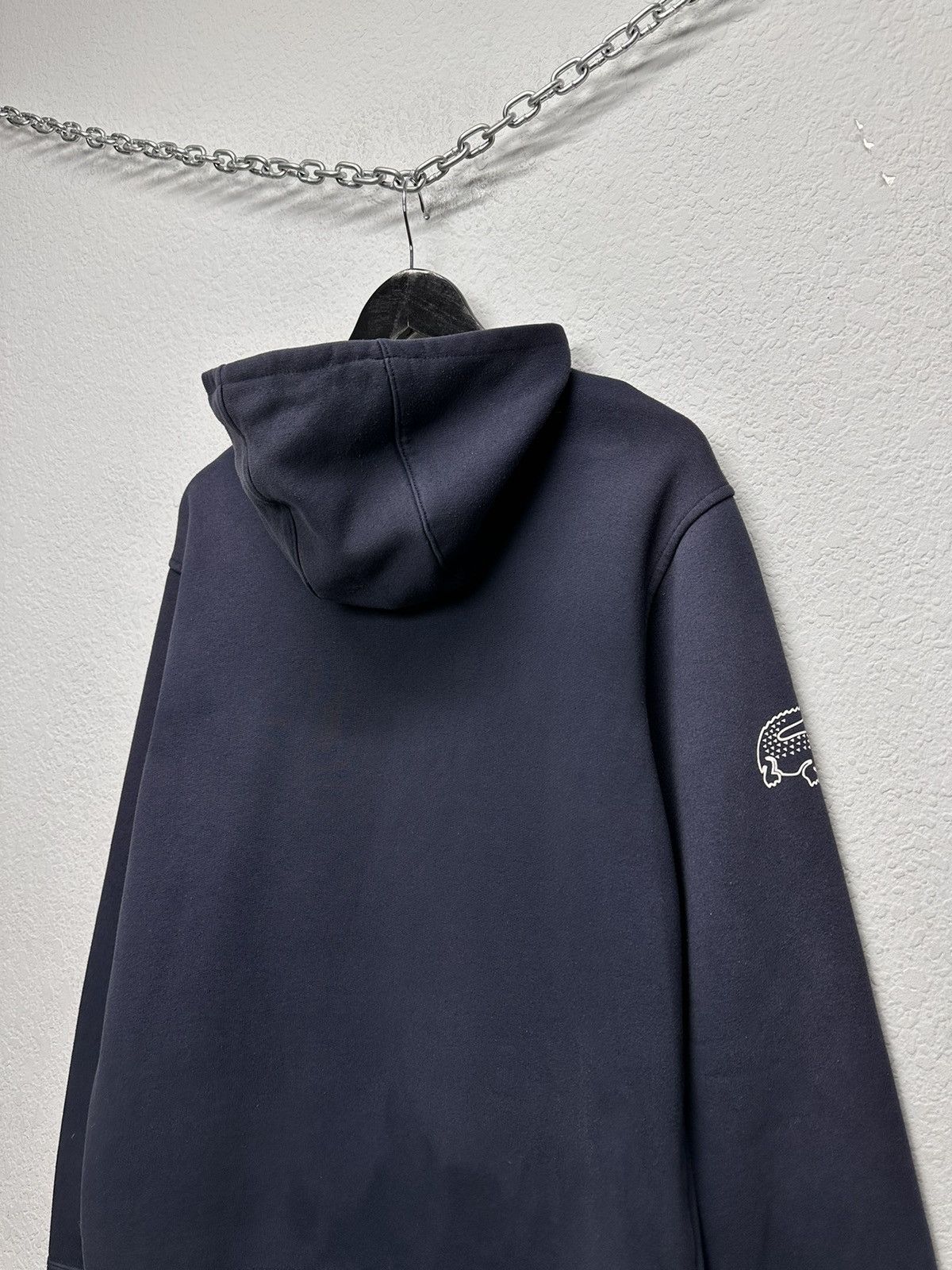 Lacoste Lacoste Blue Crocodile Hoodie Vintage Sport Casual Street Size US L / EU 52-54 / 3 - 12 Thumbnail