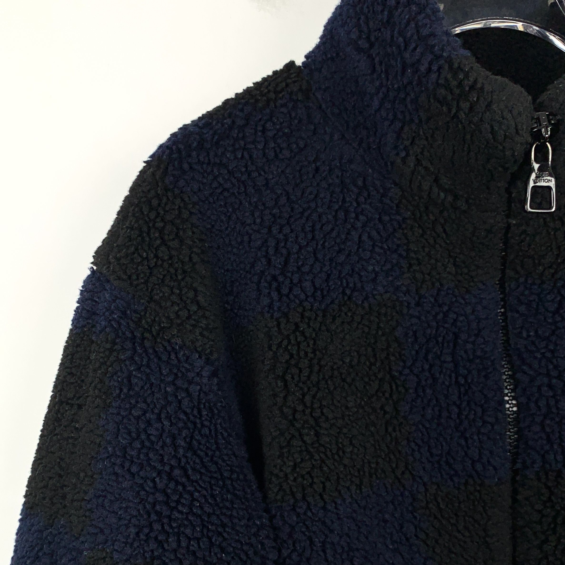 Louis Vuitton Louis Vuitton Jacket – Navy Teddy Logo Zip-Up (S) Size US S / EU 44-46 / 1 - 7 Thumbnail