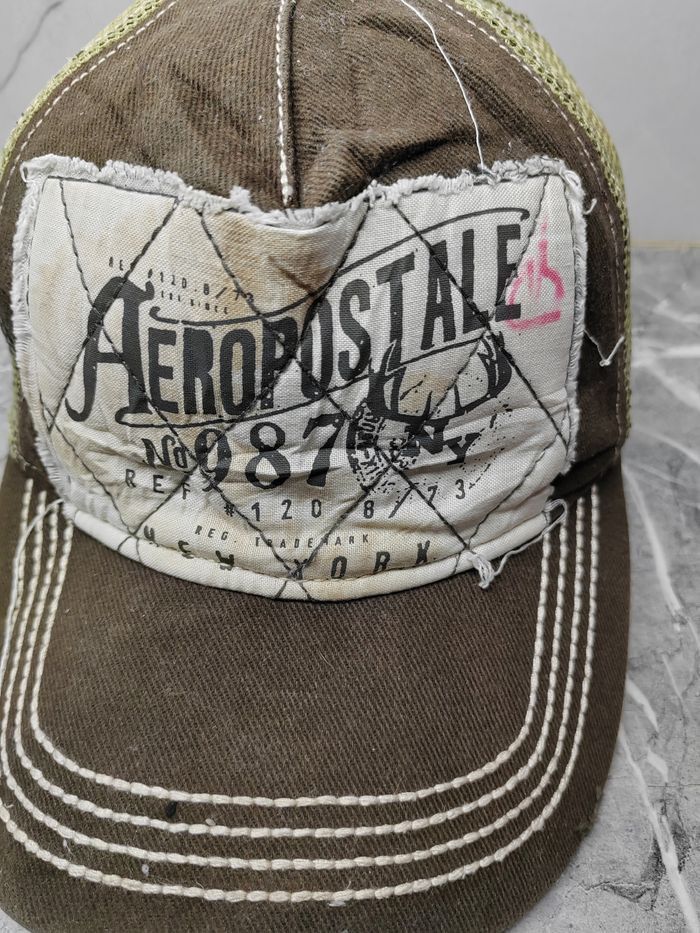 Aeropostale Vintage Aeropostale Distressed Style Trucker Cap Hat Size ONE SIZE - 3 Thumbnail
