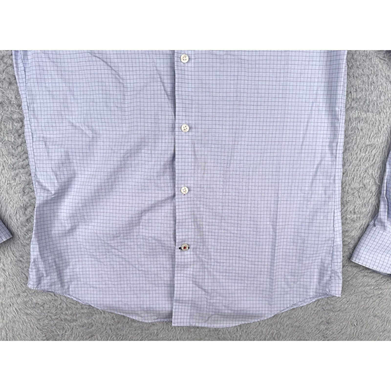 Tommy Hilfiger Tommy Hilfiger Shirt Men 15 Blue Plaid Long Sleeve Slim Fit Button-Up Casual Size US M / EU 48-50 / 2 - 5 Thumbnail