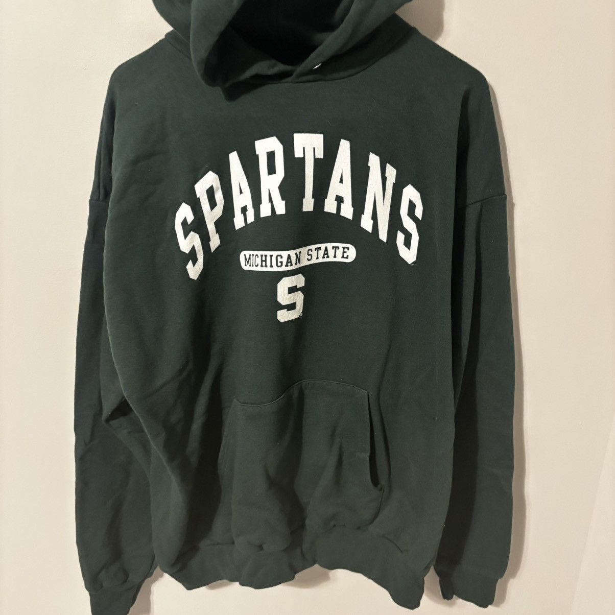 Hanes Vintage 1990s Hanes Michigan State Spartans Hoodie Size US XL / EU 56 / 4 - 1 Thumbnail