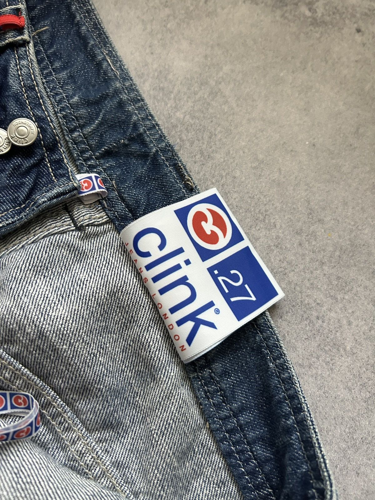 Japanese Brand Clink Jeans London Distressed baggy y2k jeans Size US 27 - 9 Thumbnail
