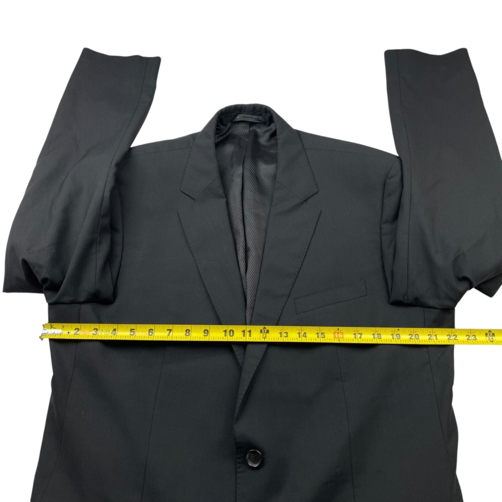 Hugo Boss Hugo Boss Men's James3/Sharp5 100% Wool 2-Button Blazer Blac Size 46L - 8 Thumbnail