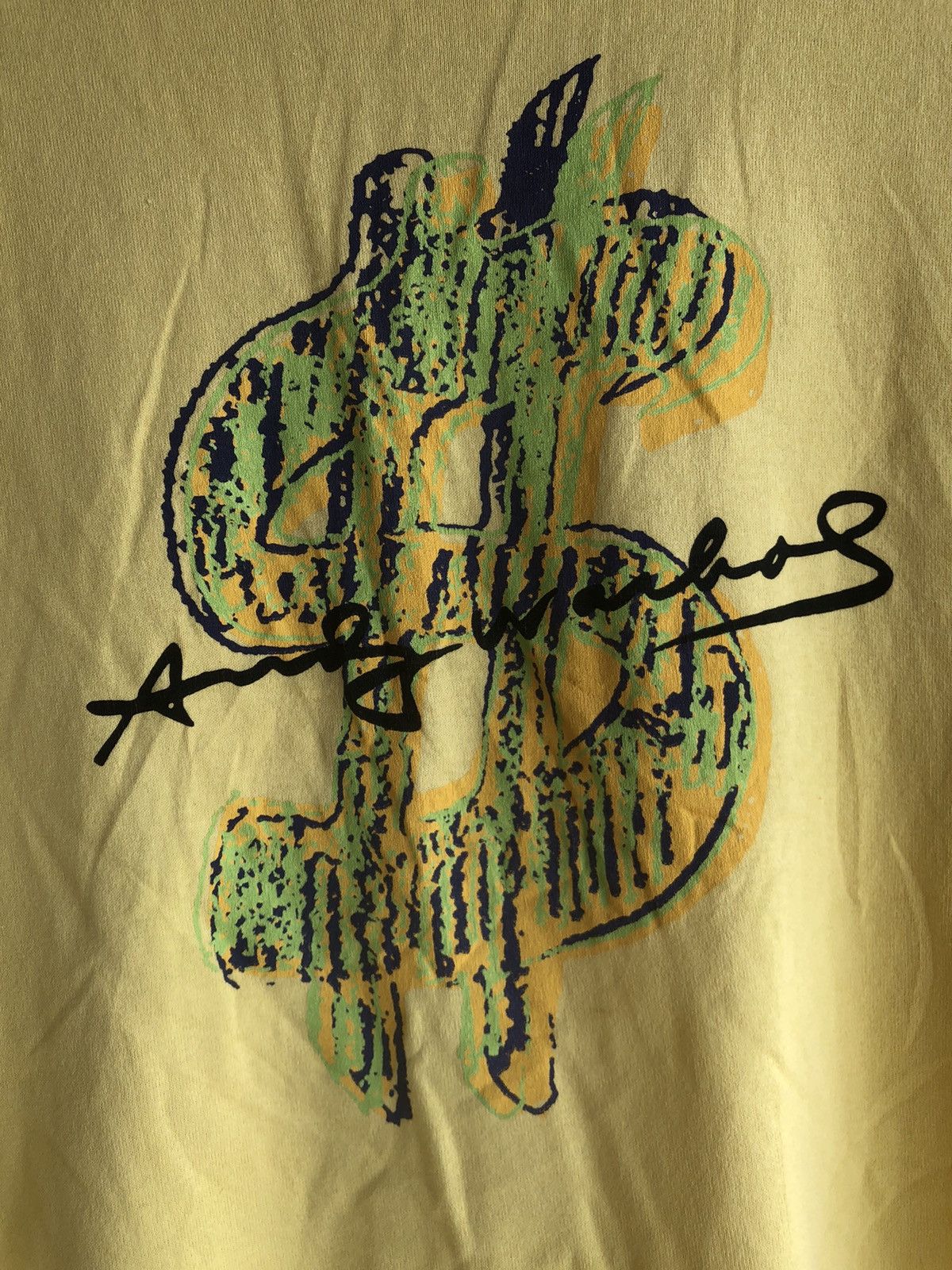 Andy Warhol Japanese Andy Warholl Dollars Big Logo Tshirt Tee Size US L / EU 52-54 / 3 - 5 Thumbnail