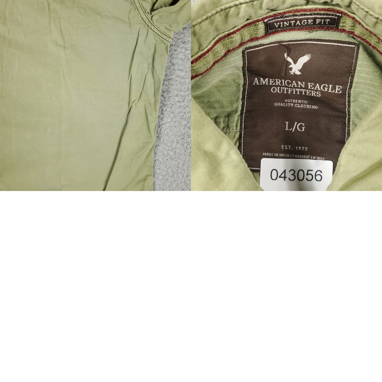 American Eagle Outfitters American Eagle Outfitters Shirt Mens L Green 2 Pocket Button Up Long Sleeve Casual Workwear Modern Preppy 90s? Size US L / EU 52-54 / 3 - 8 Thumbnail