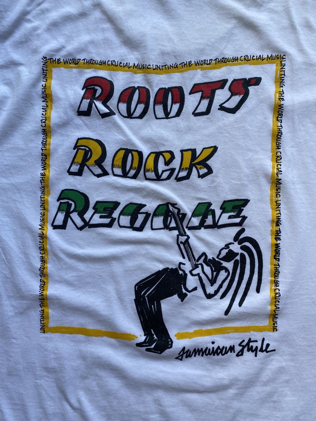 Band Tees Roots Rock Reggae Jamaican Style vintage tshirt Size US L / EU 52-54 / 3 - 4 Thumbnail