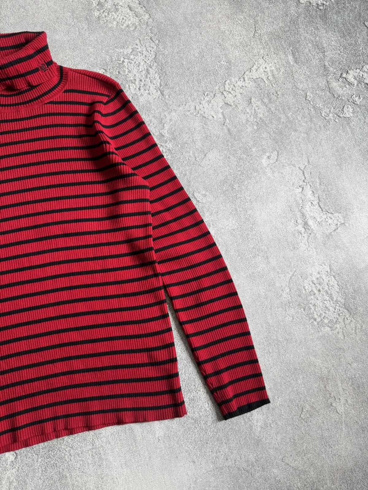 Lauren Ralph Lauren Lauren Ralph Lauren L/size striped turtleneck sweater Size L / US 10 / IT 46 - 10 Thumbnail