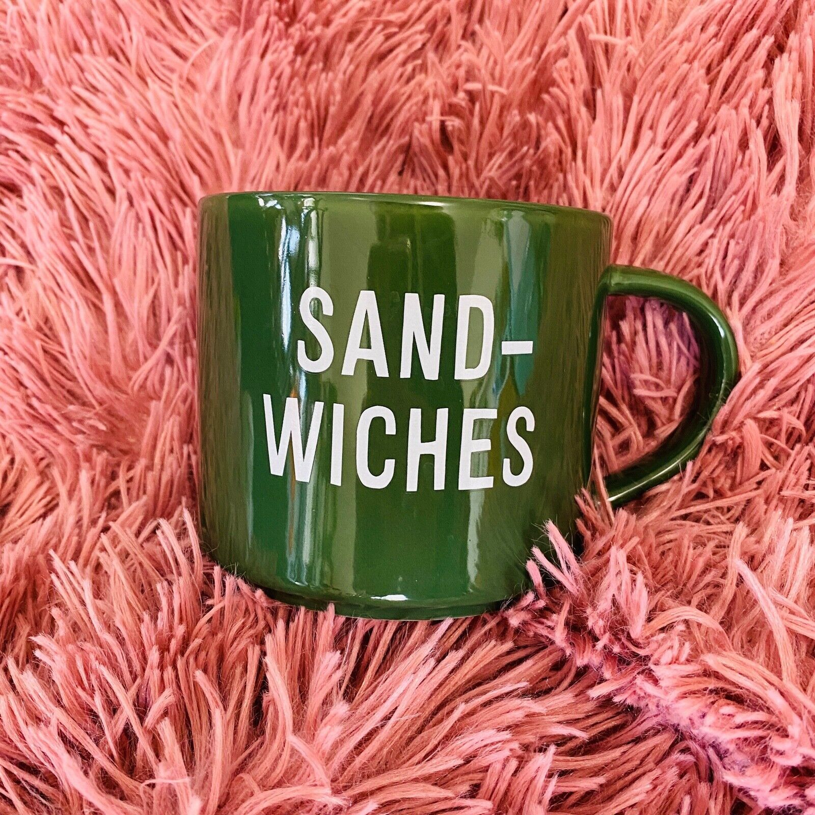 Other Room Essentials Clever Green Sandwiches Graphic 16oz Mug Size ONE SIZE - 2 Thumbnail