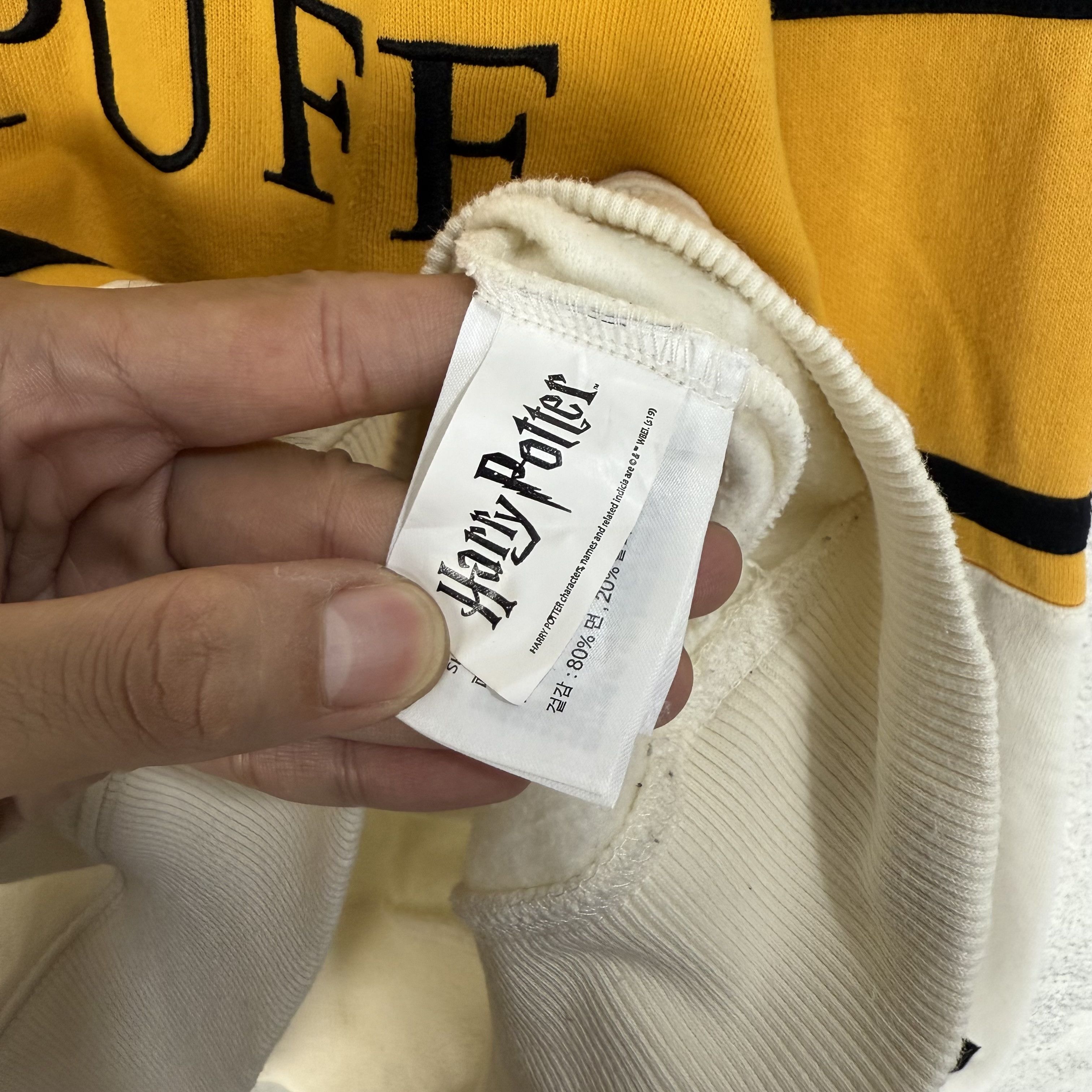 Vintage Hufflepuff Harry Potter Sweatshirt Collared Size US M / EU 48-50 / 2 - 7 Thumbnail
