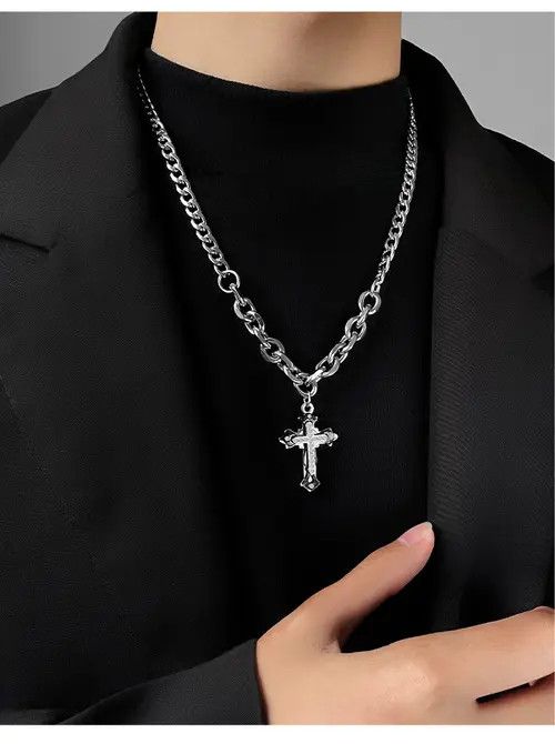 Designer × Vintage Retro cross necklace Size ONE SIZE - 3 Thumbnail