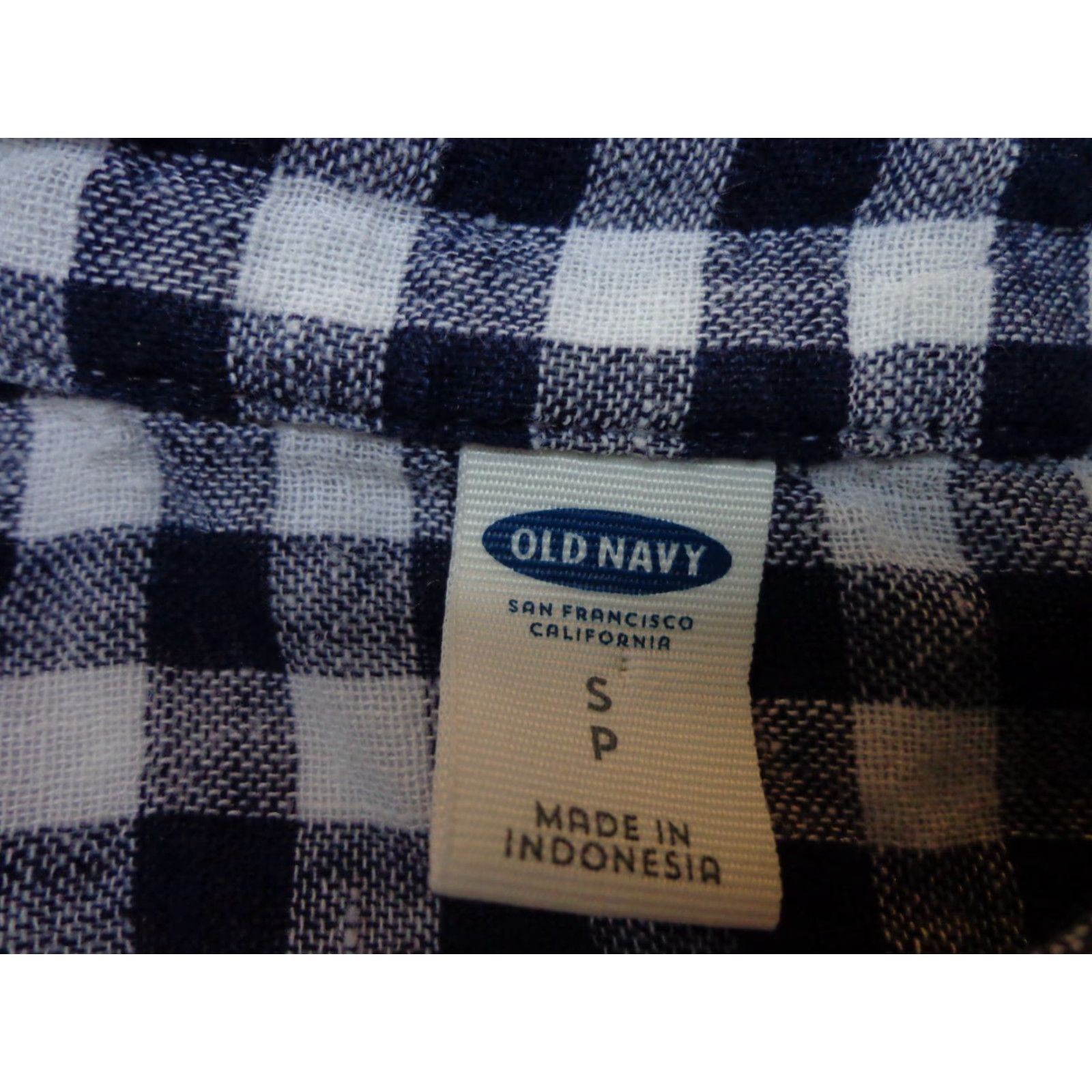 Old Navy Old Navy Women's Small Shirt Check Button Down Collared Sleeveless Size S / US 4 / IT 40 - 2 Thumbnail