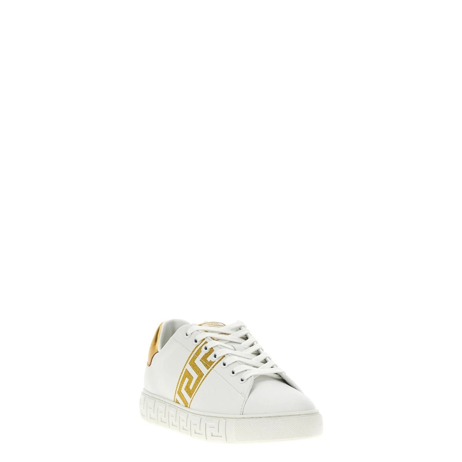 Versace VERSACE Greca White/Gold Sneakers New And Authentic (Men's s Size US 11 / EU 44 - 2 Thumbnail