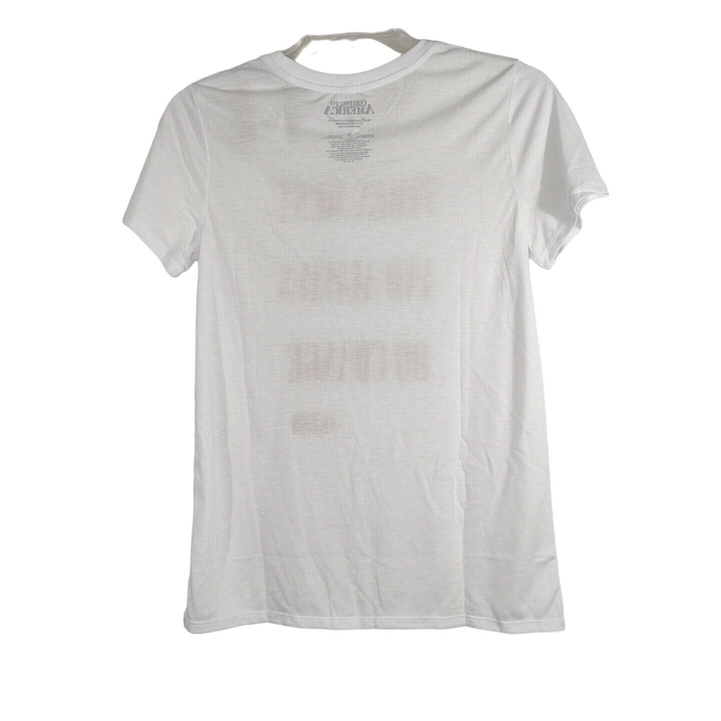 Other Coming To America White Red Graphic T-Shirt Women Size M Size M / US 6-8 / IT 42-44 - 4 Thumbnail