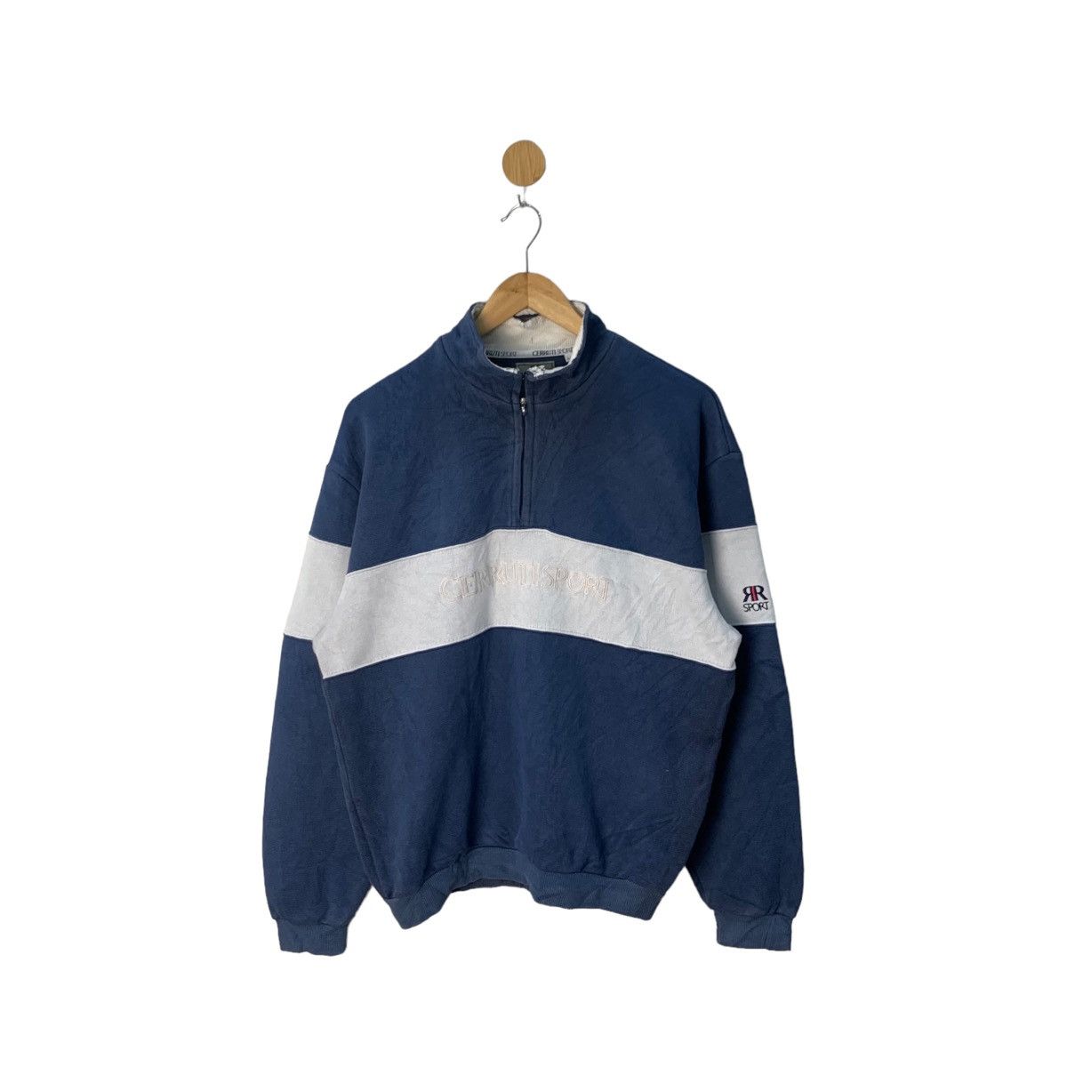 image of Cerruti Sport Half Zip Sweater Half Zip Cerruti 1881 in Grey, Men's (Size Medium)