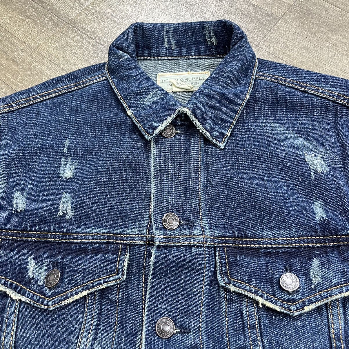 Denim & Supply Ralph Lauren Denim & Supply Ralph Lauren Distressed America Denim Jacket Size US M / EU 48-50 / 2 - 12 Thumbnail