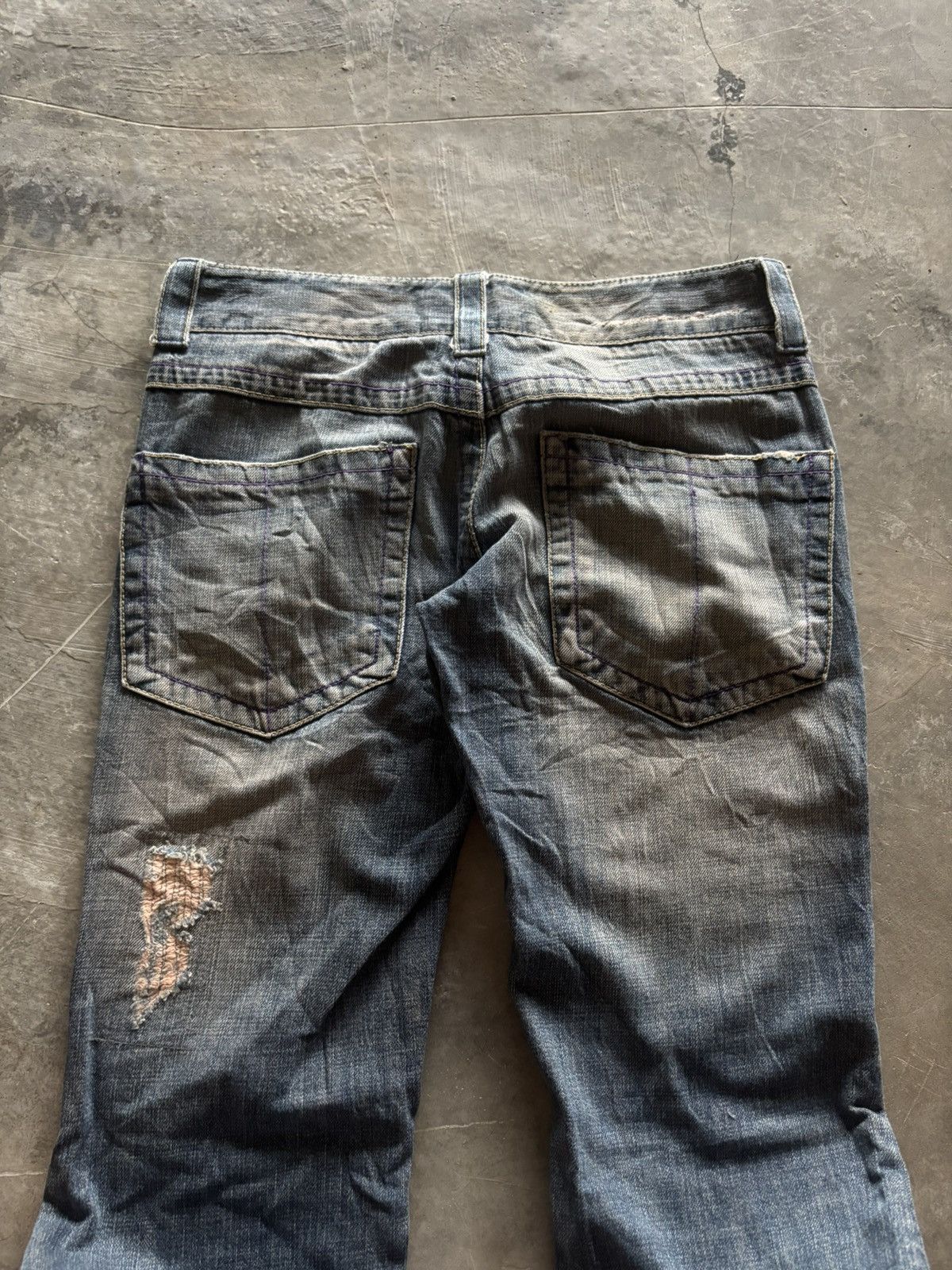 If Six Was Nine VANQUISH flare distressed patchwork rusty mudmax japanese Size US 29 - 16 Thumbnail