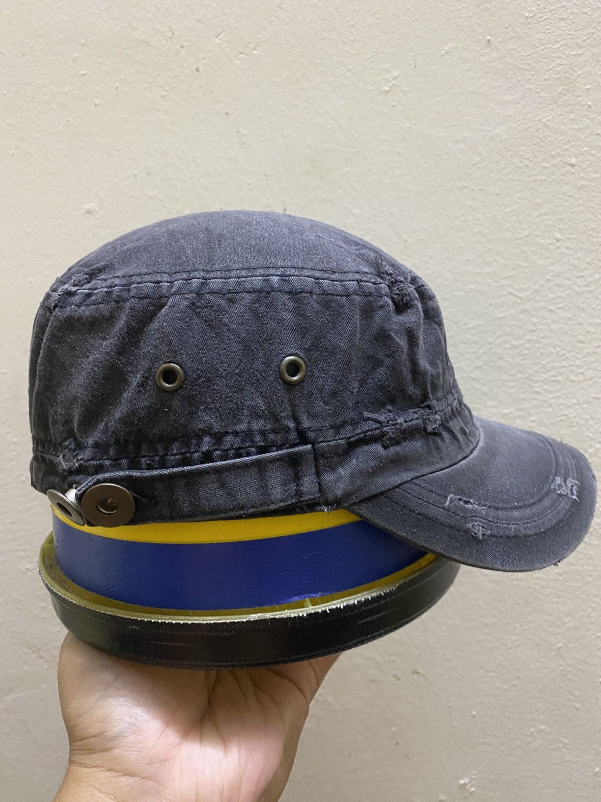 Hysteric Glamour Cadet Hat Poem Sun Faded Studded Distressed Punk y2K style Size ONE SIZE - 5 Thumbnail