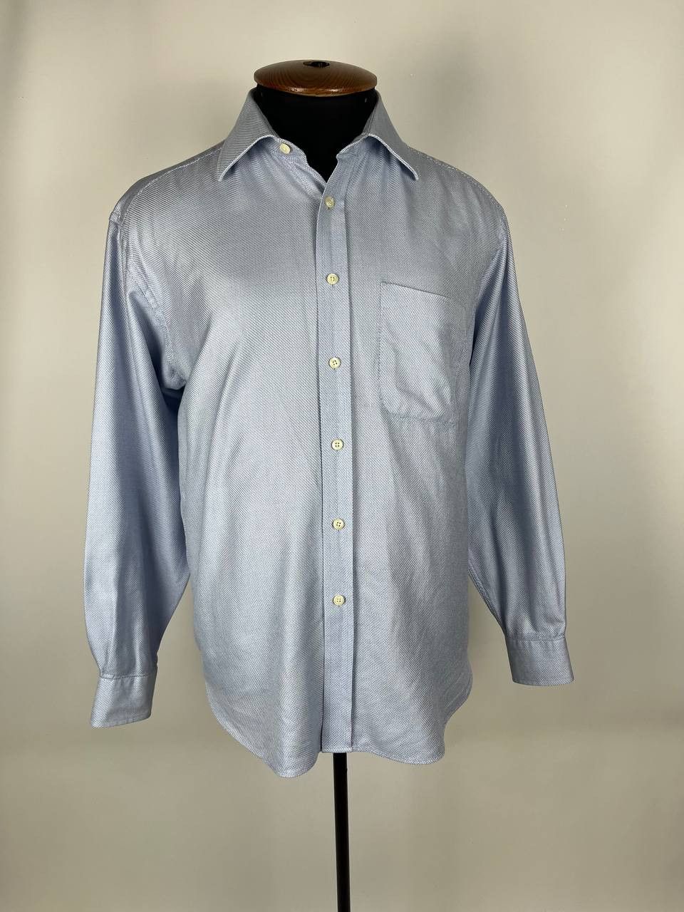 Yves Saint Laurent YVES SAINT LAURENT Menswear Size 16/41 Blue Long Sleeve Size US M / EU 48-50 / 2 - 1 Thumbnail