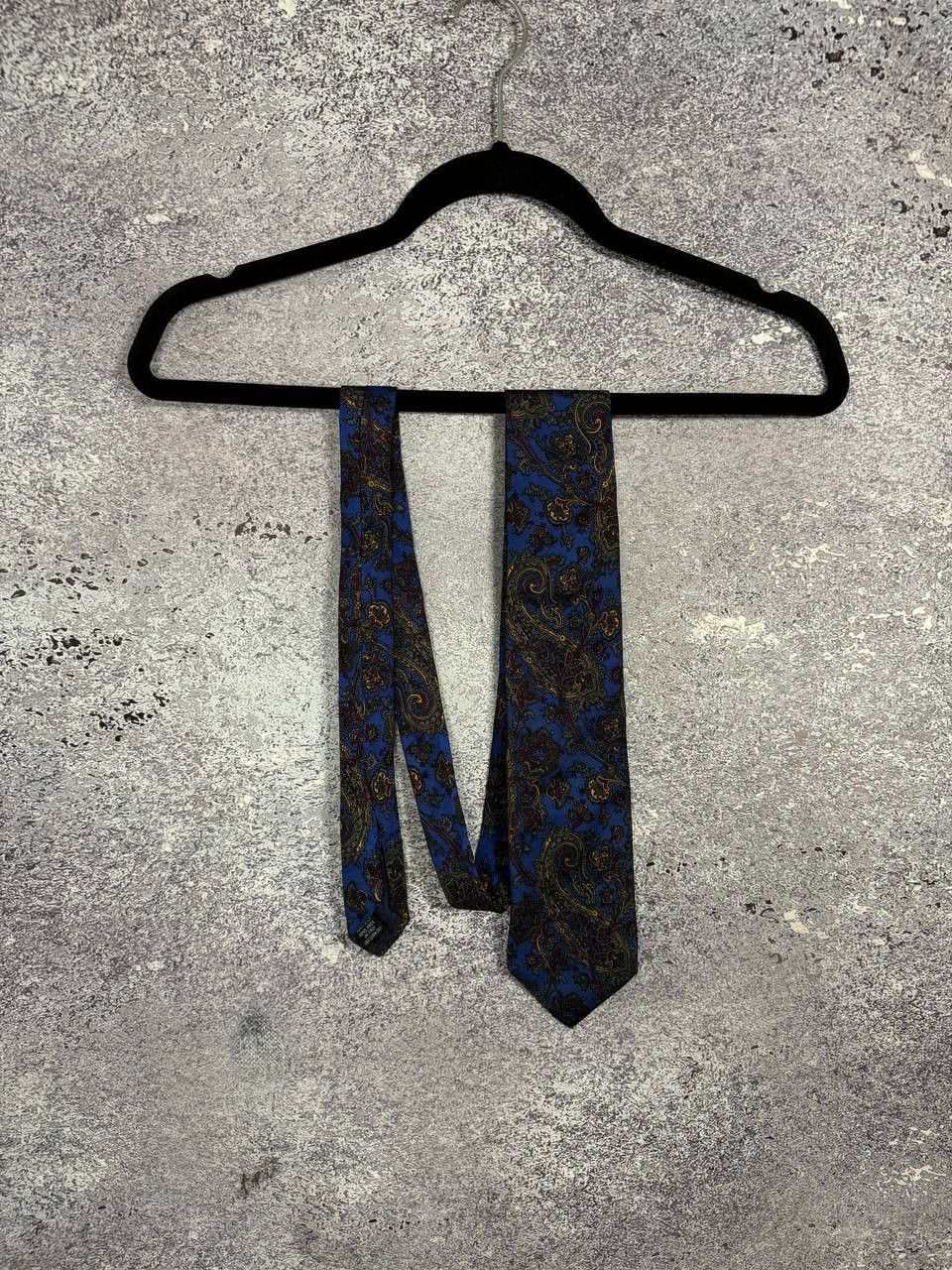 Designer × Vintage Tie Paco Rabbane Men's Logo Comfortable Silk Practical Blue Size ONE SIZE - 1 Thumbnail