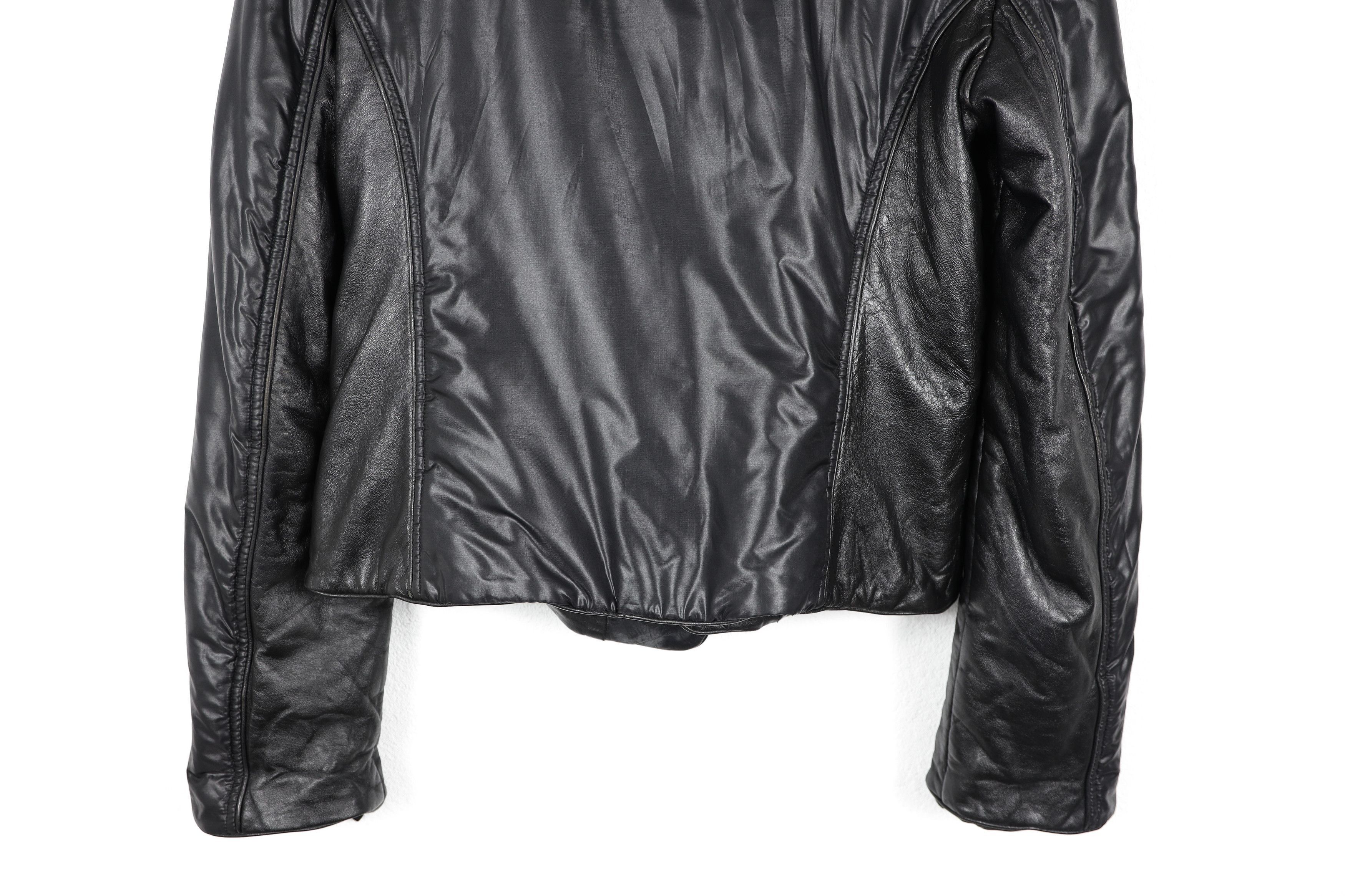 Ermanno Scervino Ermanno Scervino Nylon Leather Collar Design Biker Jacket Size M / US 6-8 / IT 42-44 - 14 Thumbnail