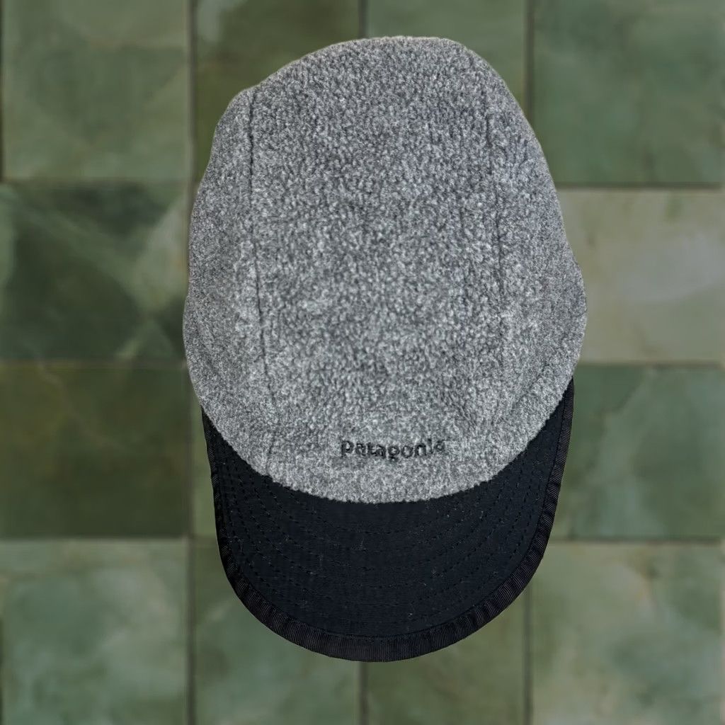 Patagonia VINTAGE Patagonia Synchilla Duckbill Cap 5 Panel Hat Large Gray Neck Flap Men L Gray 90s Outdoor USA Workwear Travel Casual Size ONE SIZE - 1 Thumbnail