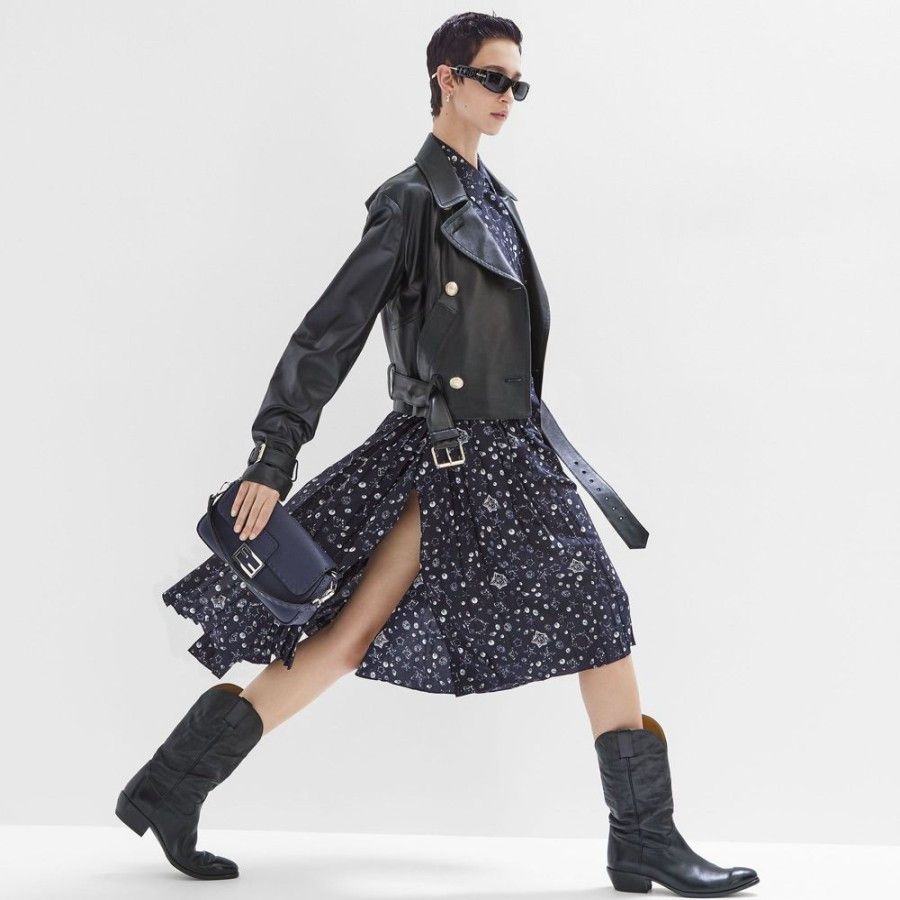 Fendi o1loc1c0824 Skirt in Blue Size 34" / US 12 / IT 48 - 4 Thumbnail