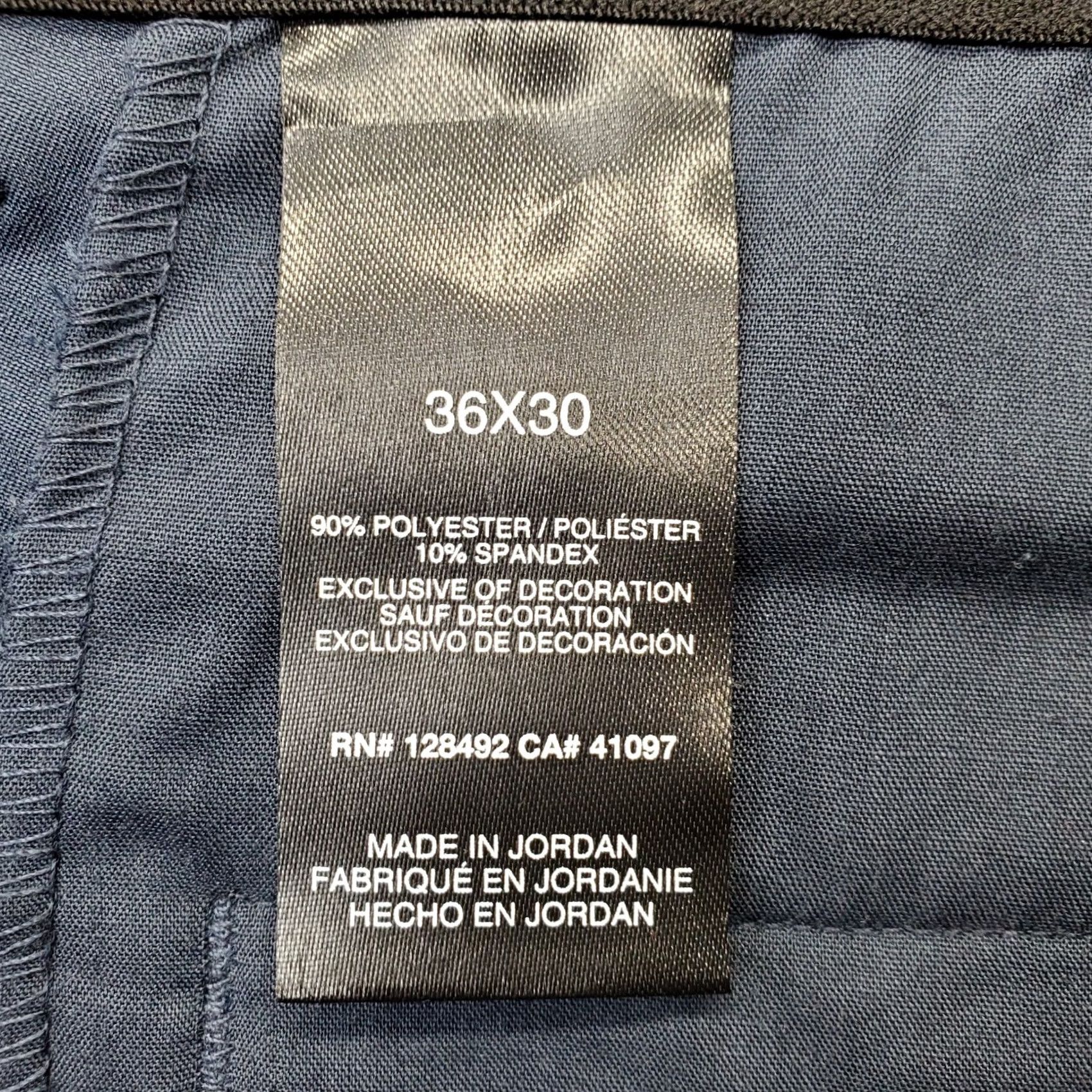 Vintage Greg Norman Tech Chino Pants Mens 36x30 Blue Performance Straight Leg - Mens Size 36 Blue Chino Pants Size US 36 / EU 52 - 7 Thumbnail