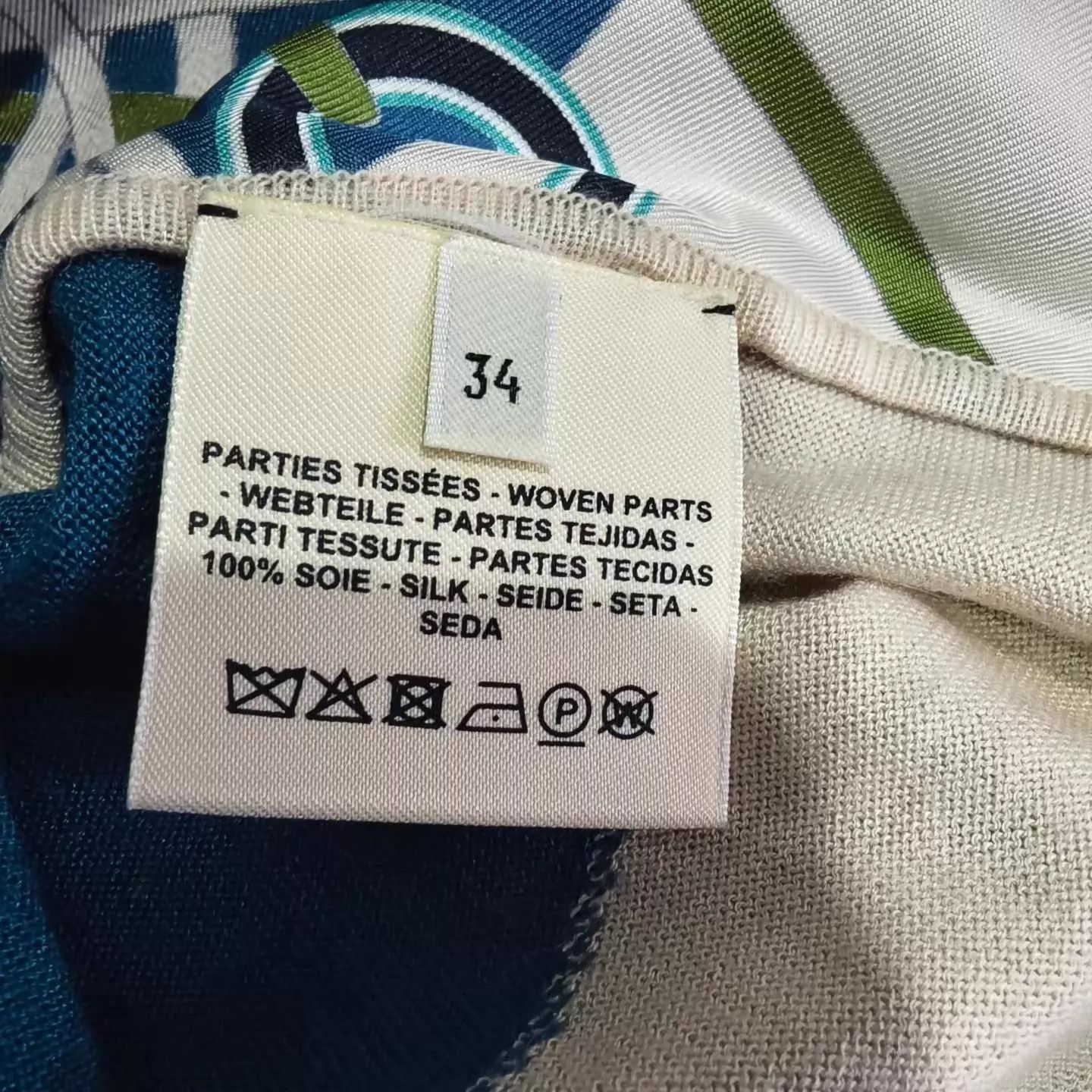 Hermes Hermes New White Blue Print Short-Sleeve Tee 34 99 Size XS / US 0-2 / IT 36-38 - 4 Thumbnail