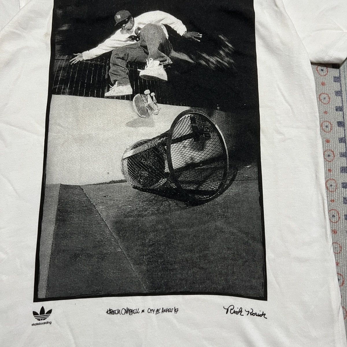 Adidas Adidas Trefoil Skaterboarding x kareem Campbell Photo Tshirt Size US XS / EU 42 / 0 - 4 Thumbnail