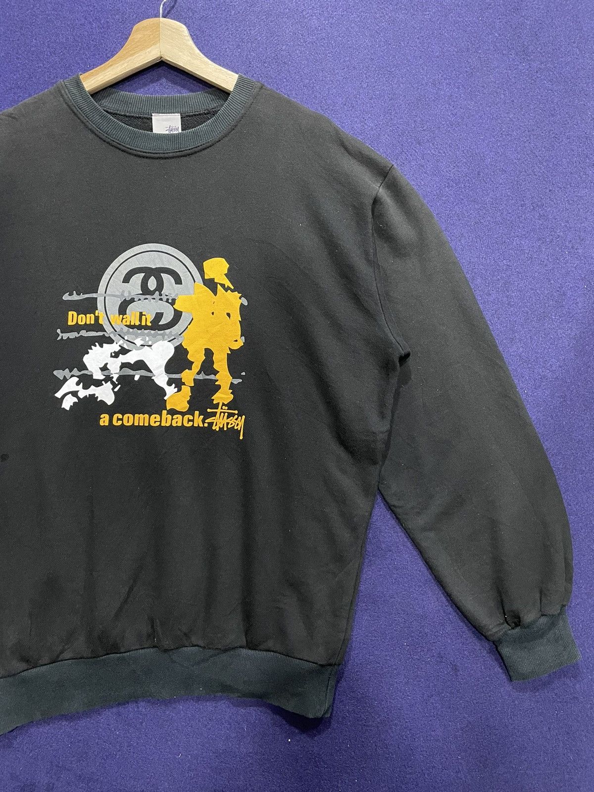 Stussy Vintage 90s Stussy Don't wall it a comeback Big Logo Size US L / EU 52-54 / 3 - 2 Thumbnail