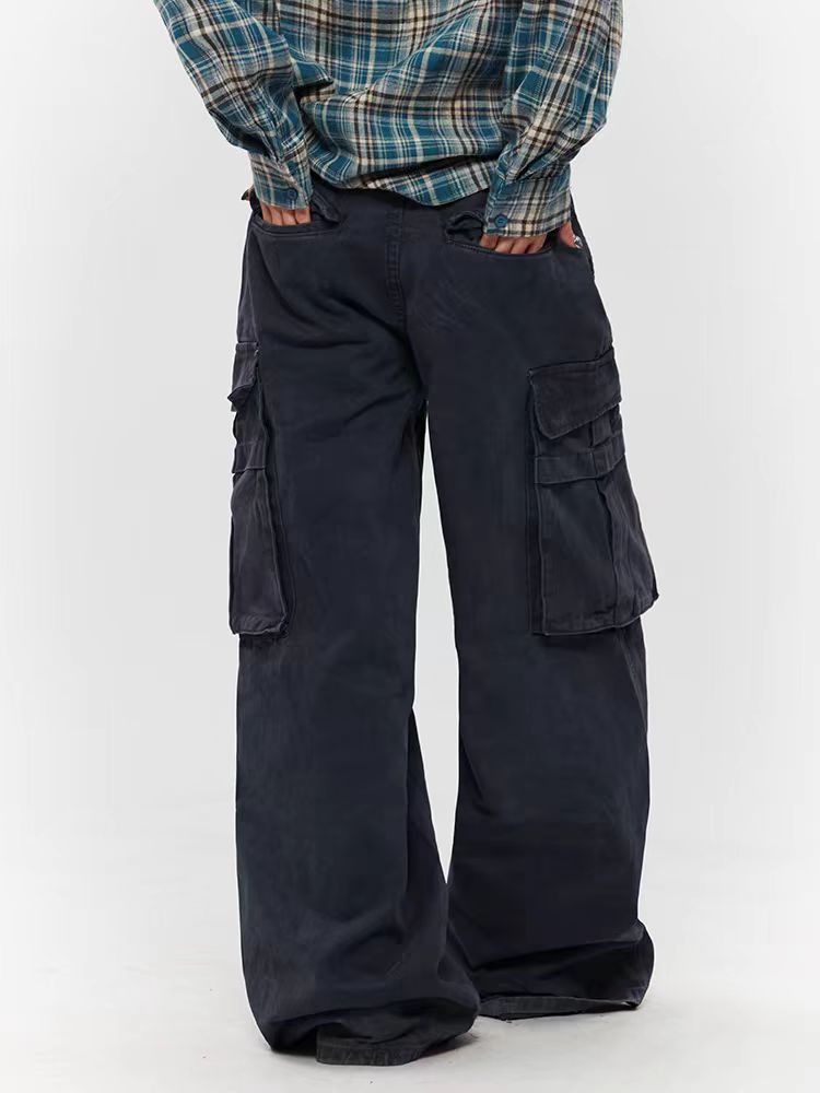 Japanese Brand Workwear baggy vintage washed street Y2K casual trousers Size US 28 / EU 44 - 2 Thumbnail