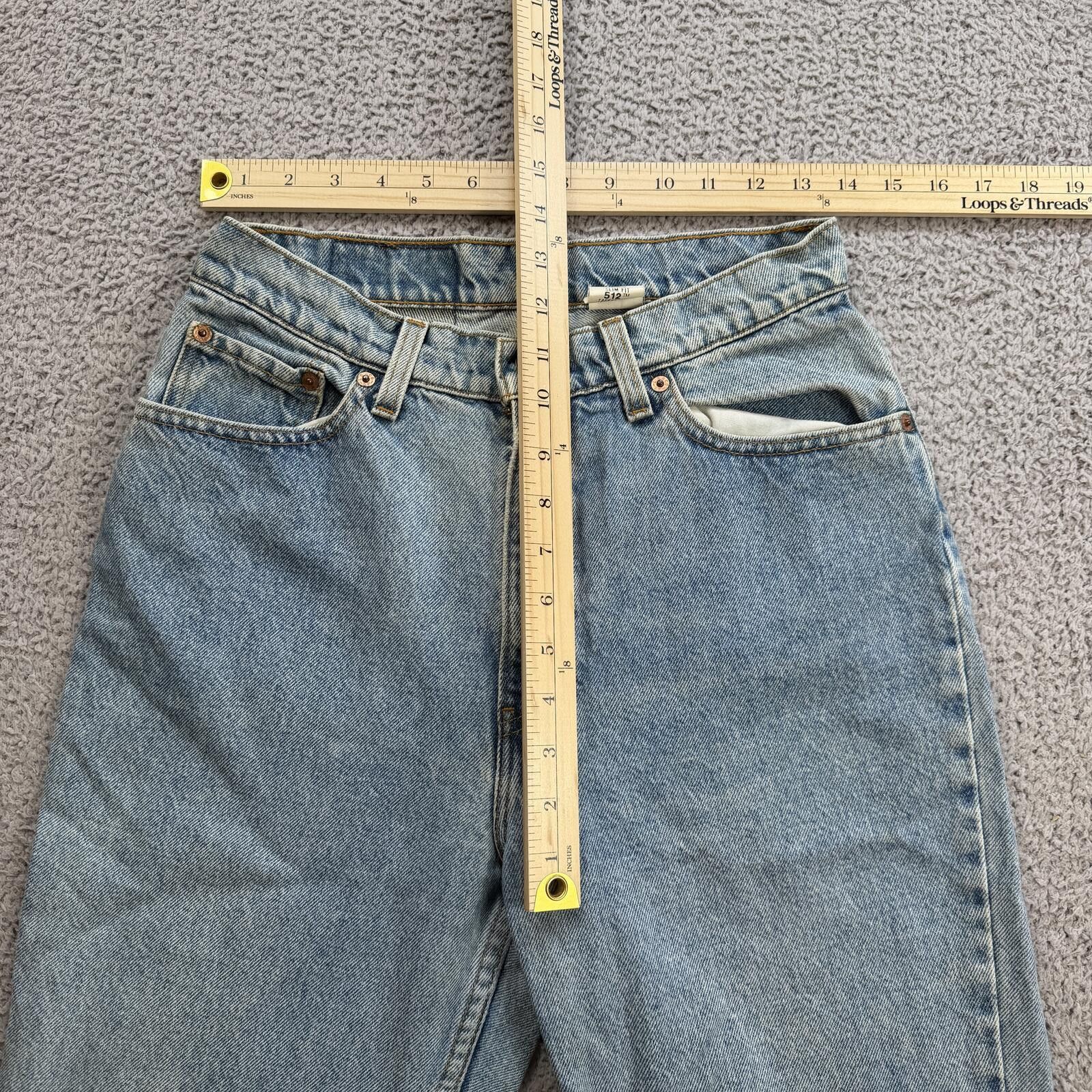 Levi's Vintage 90s Levis 512 Slim Fit Tapered Leg Jeans USA 29x30 Size 29" - 3 Thumbnail