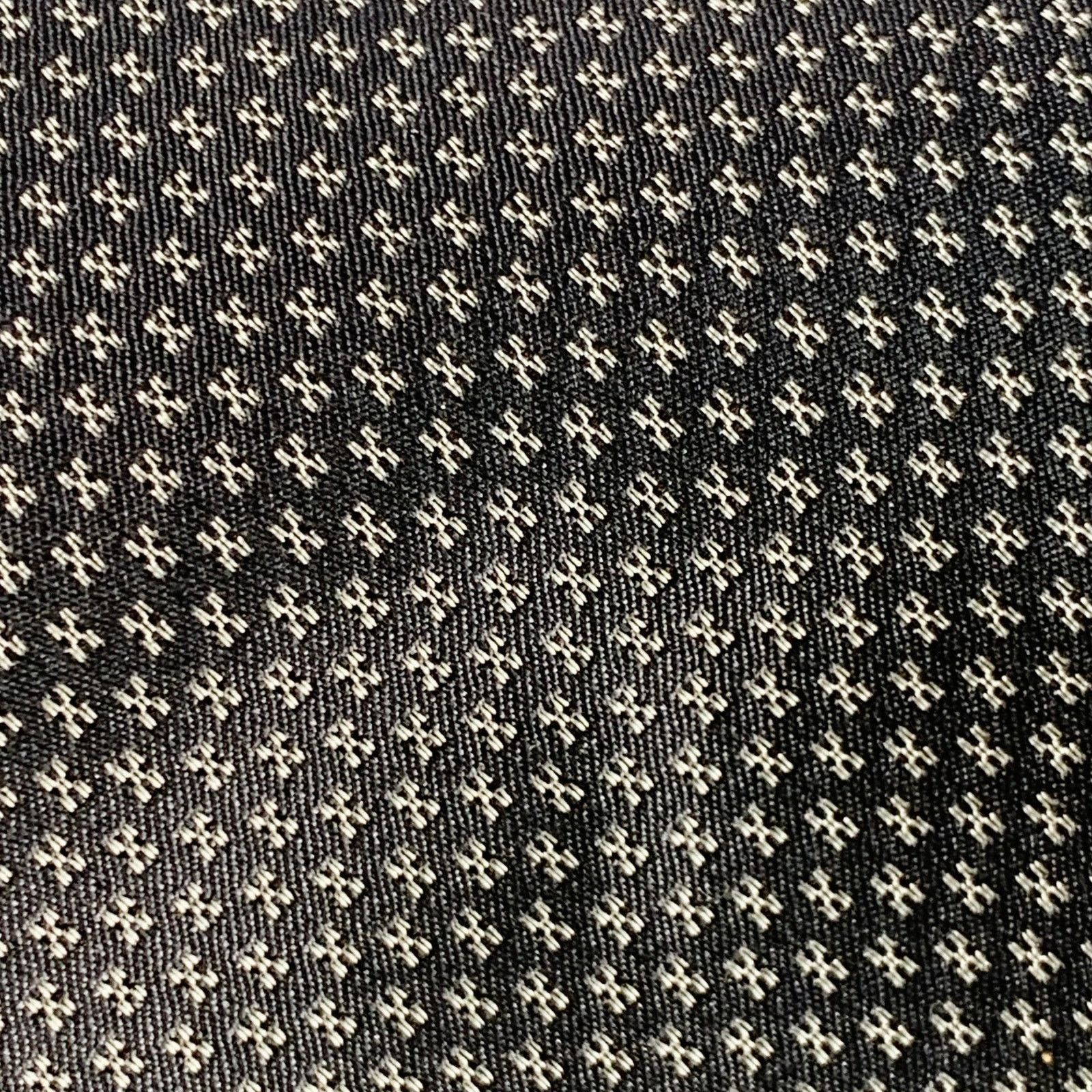 Theory THEORY One Size Black White Dots Silk Jacquard Skinny Tie Size ONE SIZE - 2 Thumbnail