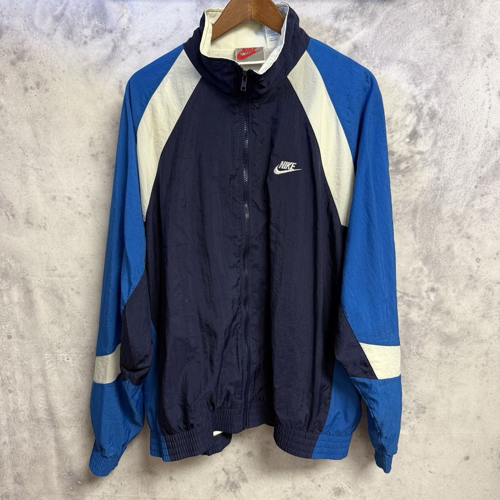 Nike Vintage 90s Nike Windbreaker Track Jacket Mens 2XL Lined Size US XXL / EU 58 / 5 - 1 Thumbnail