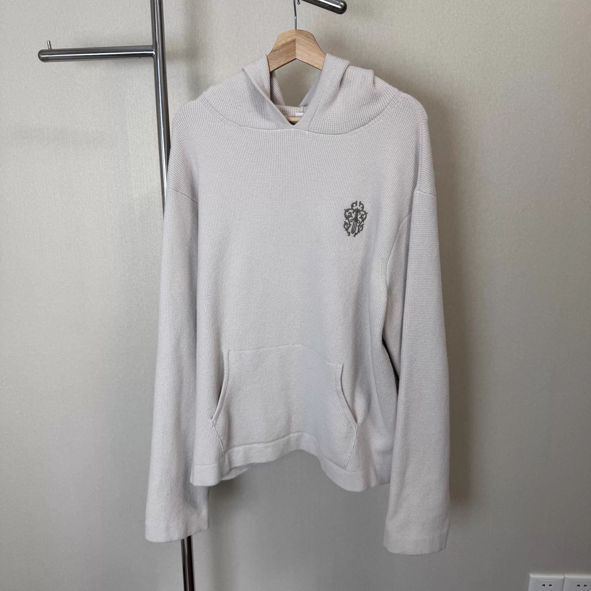 Chrome Hearts Chrome Hearts Oatmeal Cashmere Sword Hoodie L Size US L / EU 52-54 / 3 - 1 Thumbnail