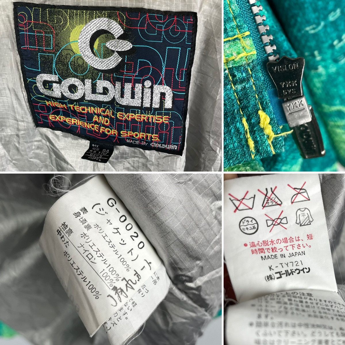 Goldwin × Japanese Brand Vintage Goldwin monogram bomber jacket made in Japan Size US L / EU 52-54 / 3 - 7 Thumbnail
