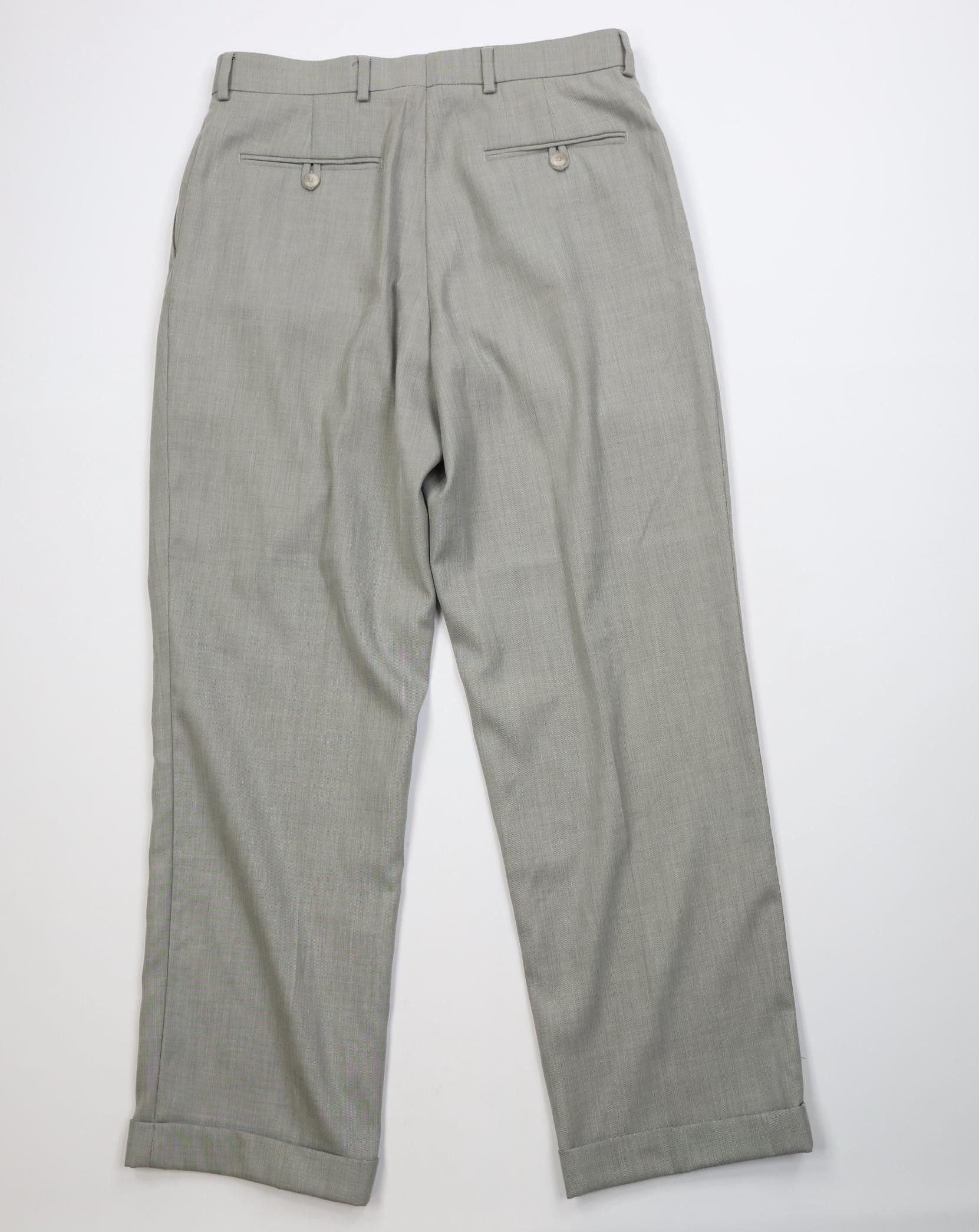 Vintage Vintage 90s Streetwear Gabardine Knit Wide Leg Chino Pants Size US 32 / EU 48 - 11 Thumbnail