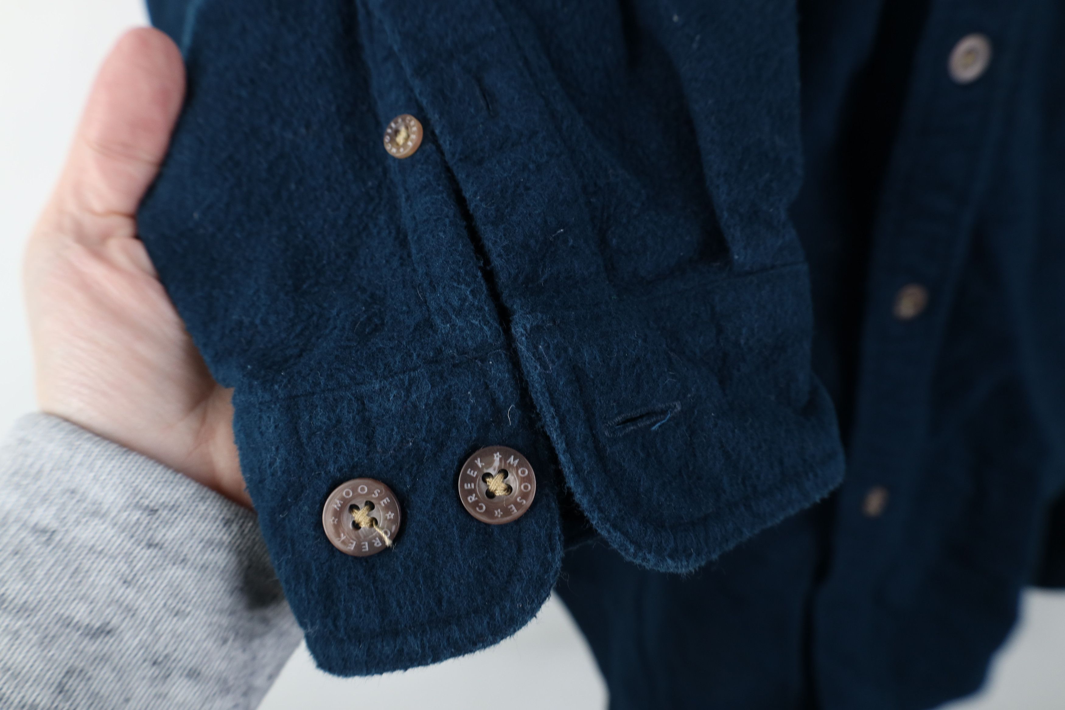 Vintage Vintage 90s Streetwear Cloth Button Shirt Blue Cotton Size US XL / EU 56 / 4 - 7 Thumbnail