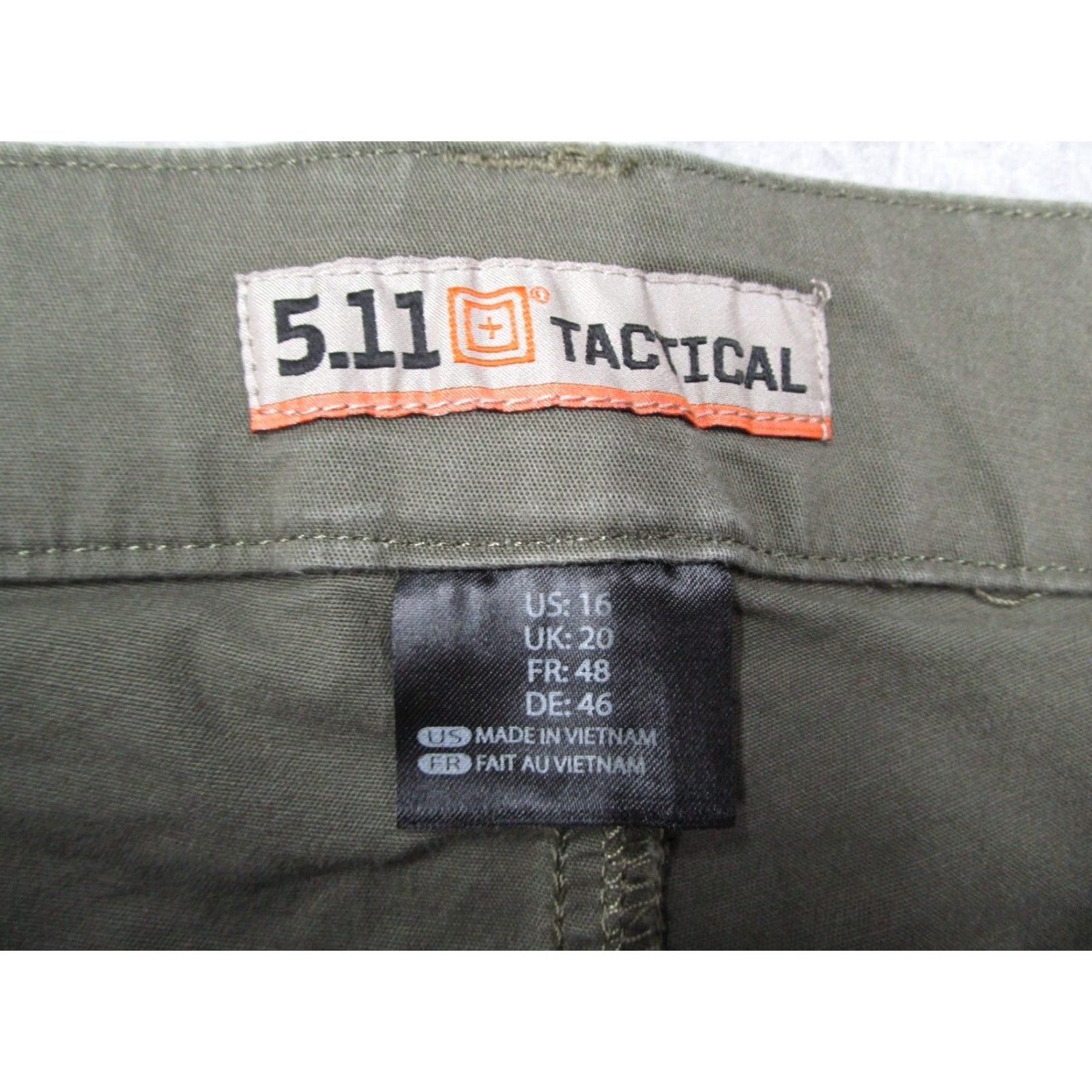 Vintage 5.11 Tactical Women's Nell Twill Shorts 5" Green 16 Casual Workwear Hiking Military Walking? Size 38" / US 16 / IT 52 - 2 Thumbnail
