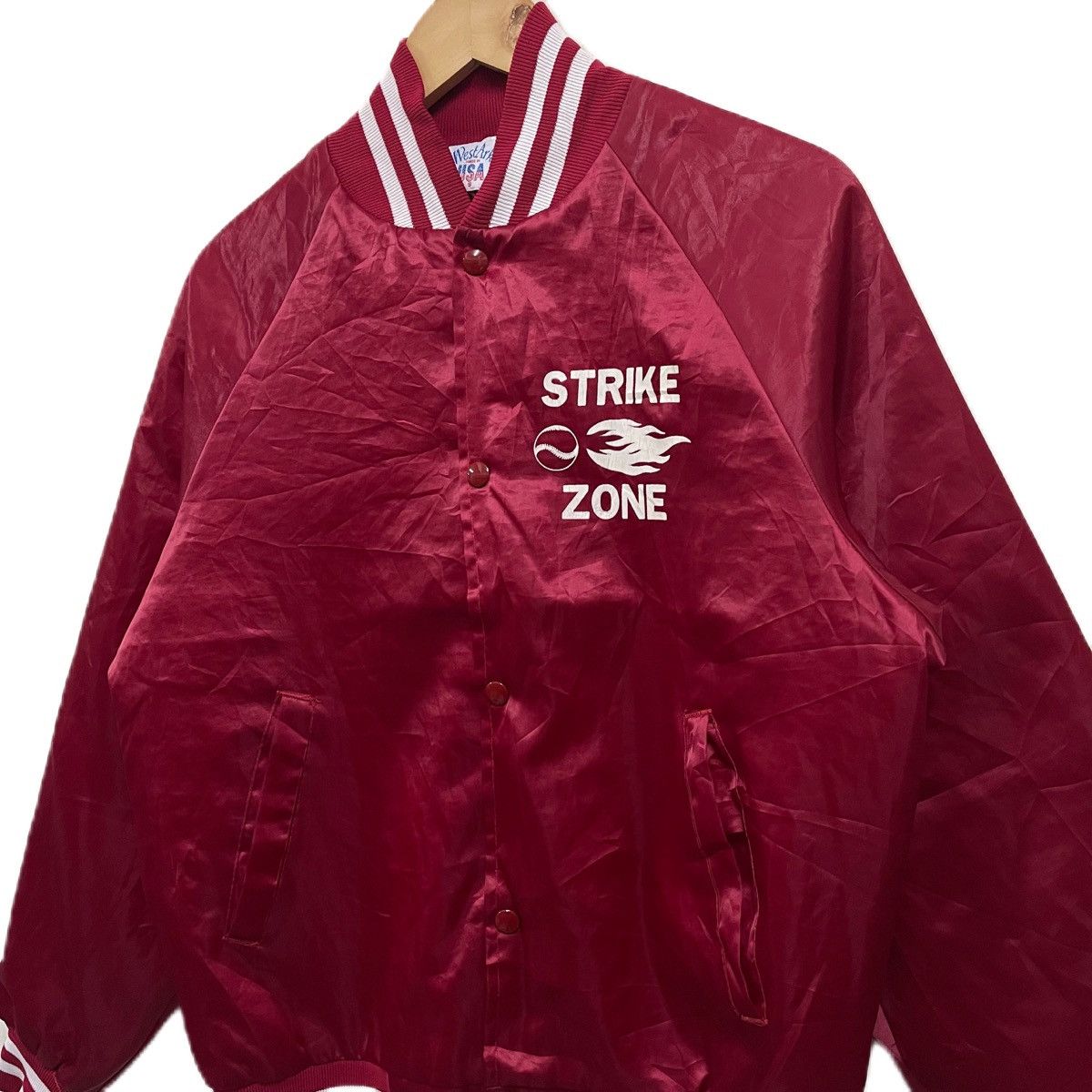 Vintage Vintage 80s Strike Zone Windbreaker Jacket Size US L / EU 52-54 / 3 - 2 Thumbnail