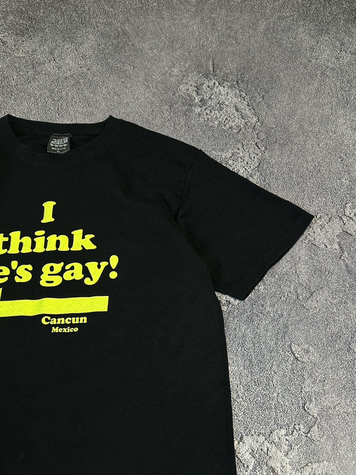 Vintage Vintage I Think He’s Gay! Adult Humor T-Shirt Black Size US M / EU 48-50 / 2 - 6 Thumbnail