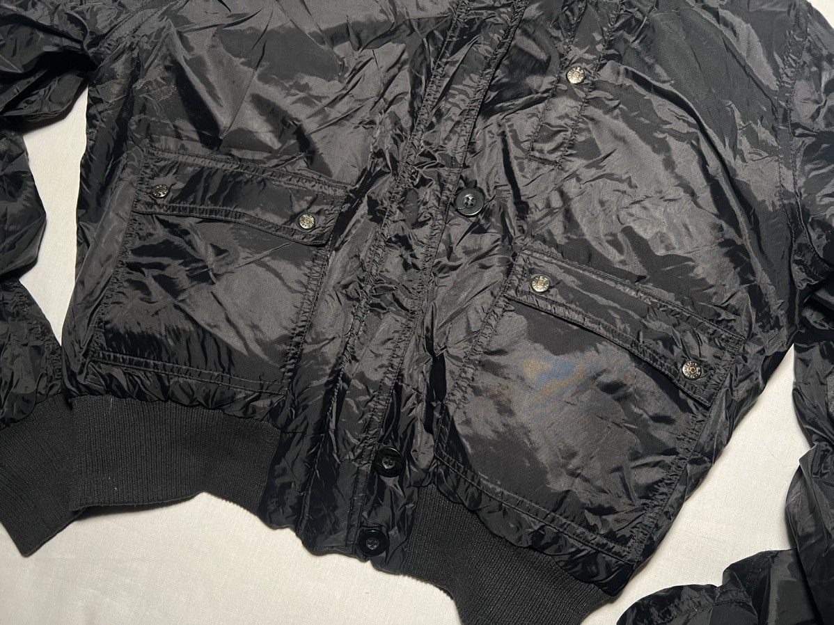 Other Vintage Y2K Yes Or No Black Down Bomber Jacket Avia MA-1 Size S / US 4 / IT 40 - 2 Thumbnail