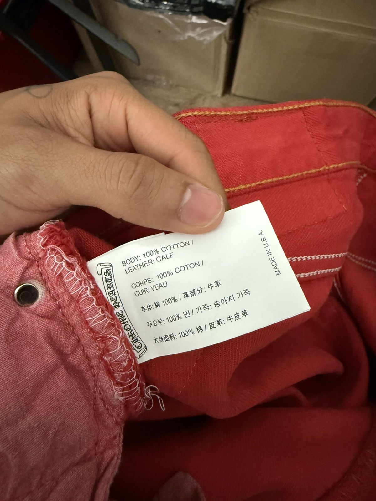 Chrome Hearts Chrome Hearts Pairs Exclusive Jeans Size US 36 / EU 52 - 12 Thumbnail