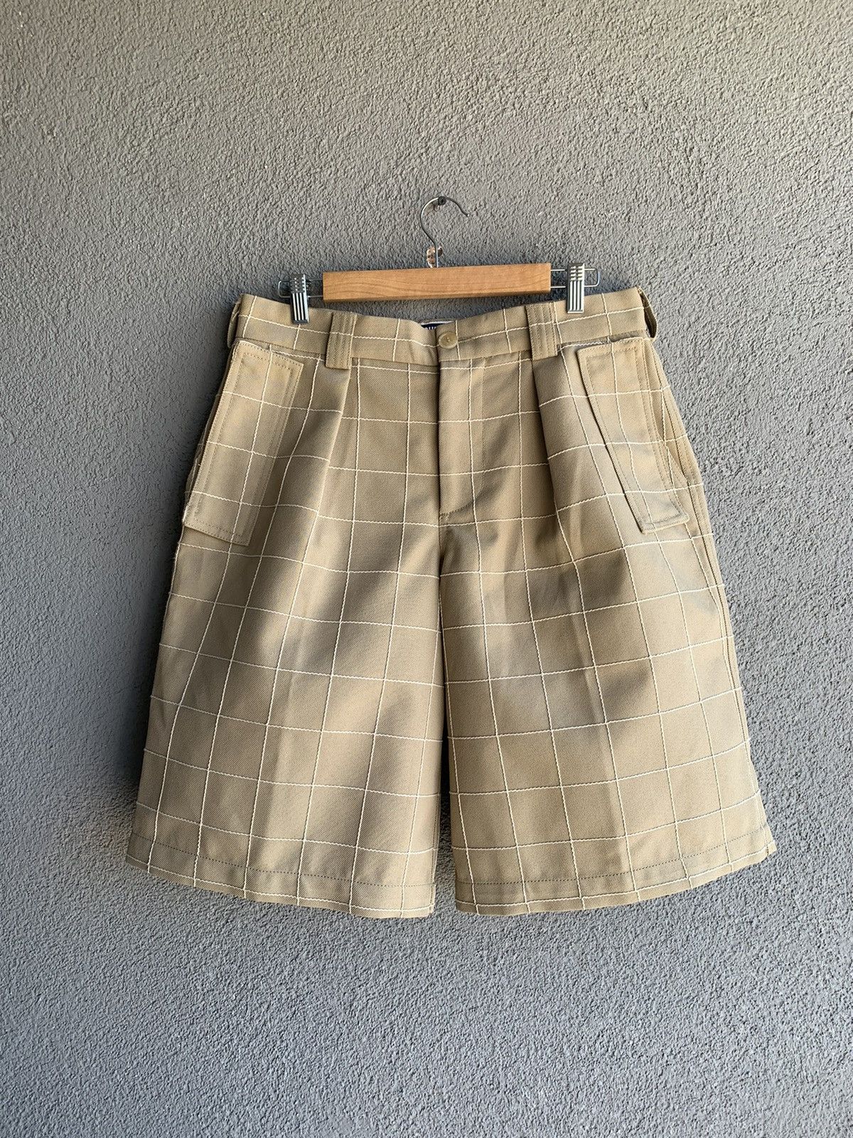 image of Italian Designers x Jacquemus Lannee 97 Shorts Men Size 50 in Brown