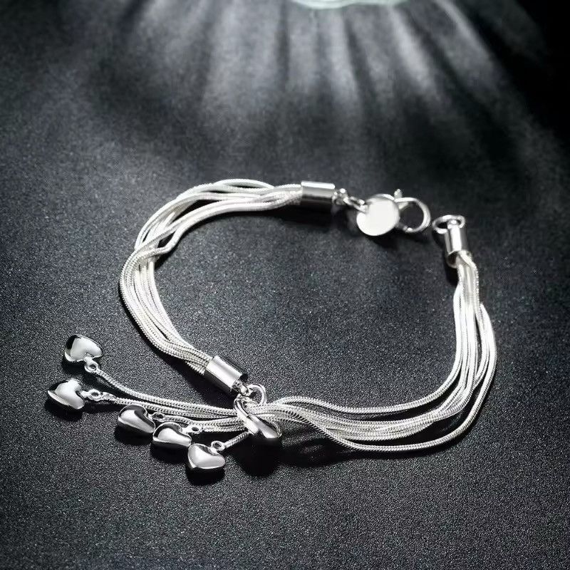 Vintage Love sterling silver Bracelet Size ONE SIZE - 3 Thumbnail