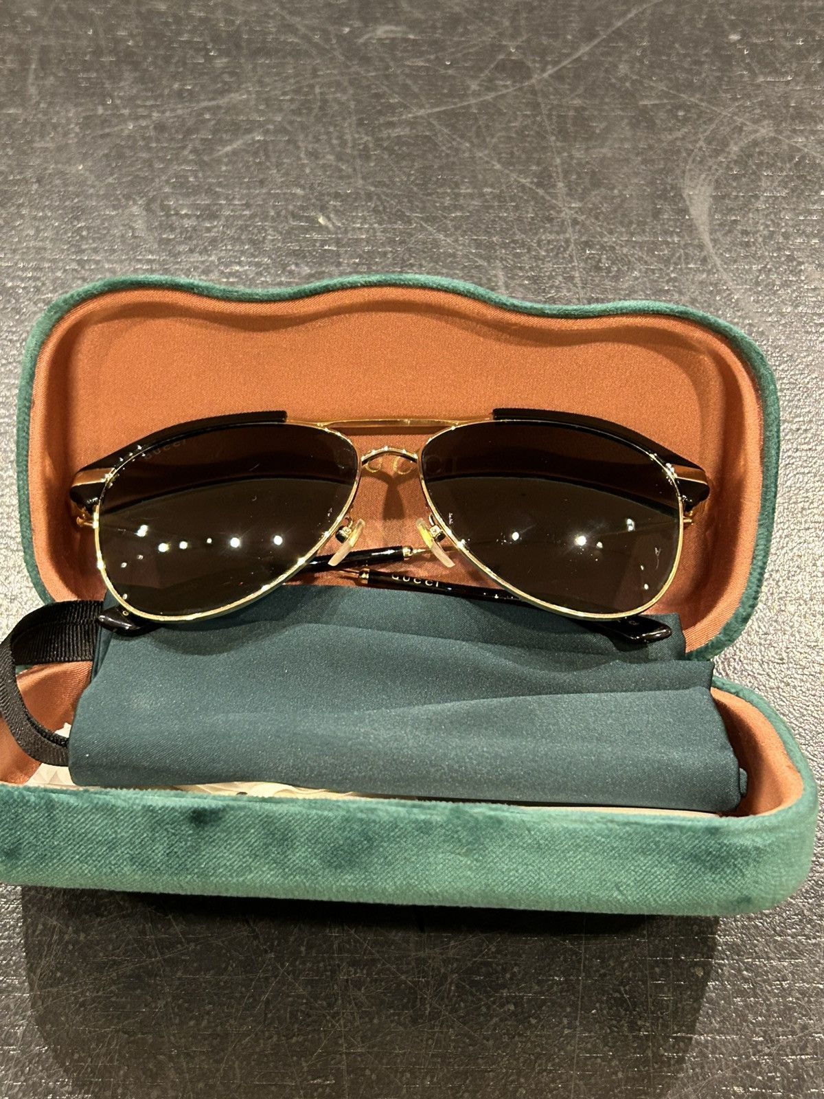 Gucci Gucci Aviator Wire Sunglasses Size ONE SIZE - 8 Thumbnail