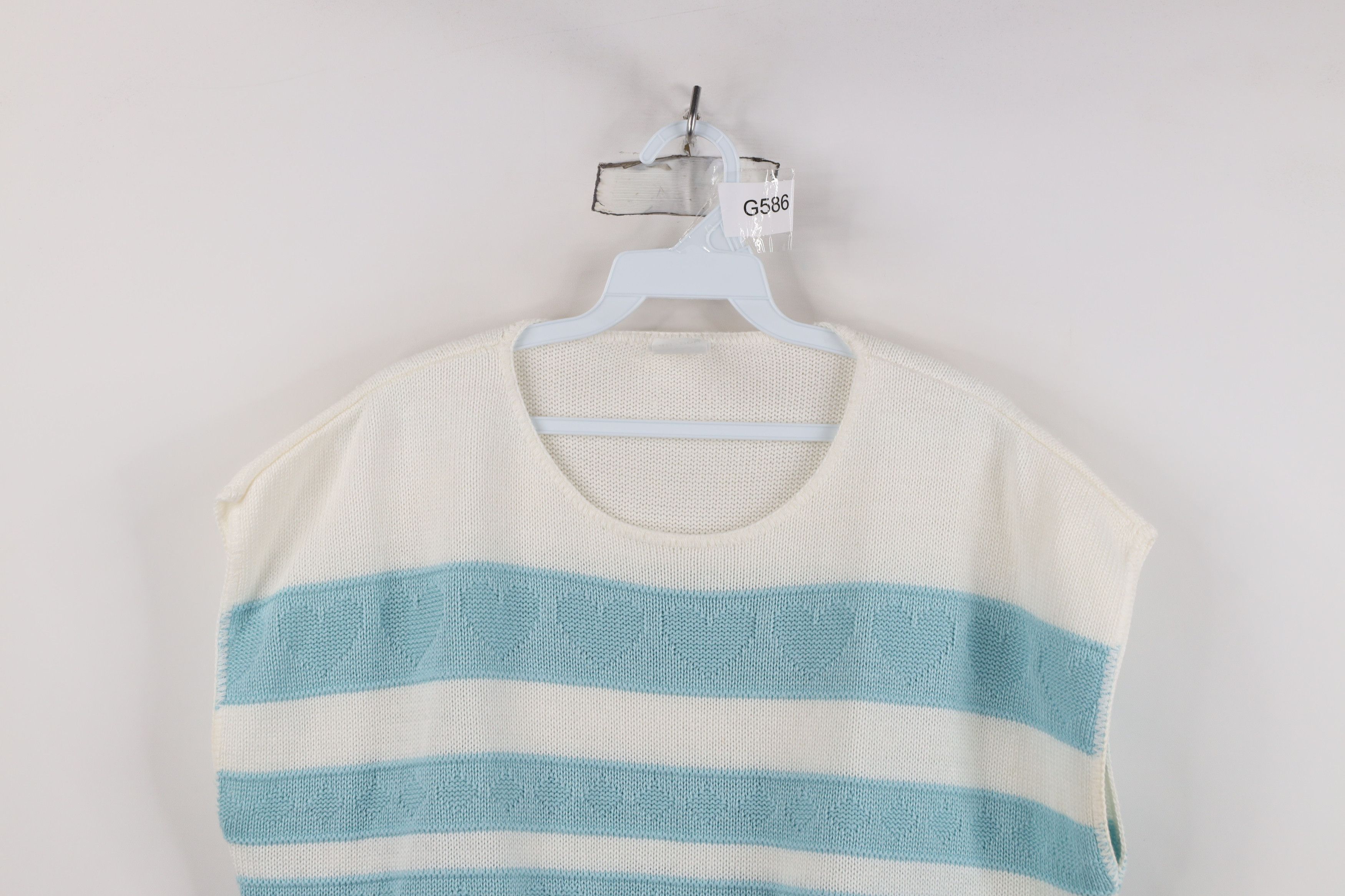 Vintage Vintage 80s 90s Mid Mod Fairy Kei Kawaii Sweater Vest USA Size 3XL / US 20-22 - 2 Thumbnail